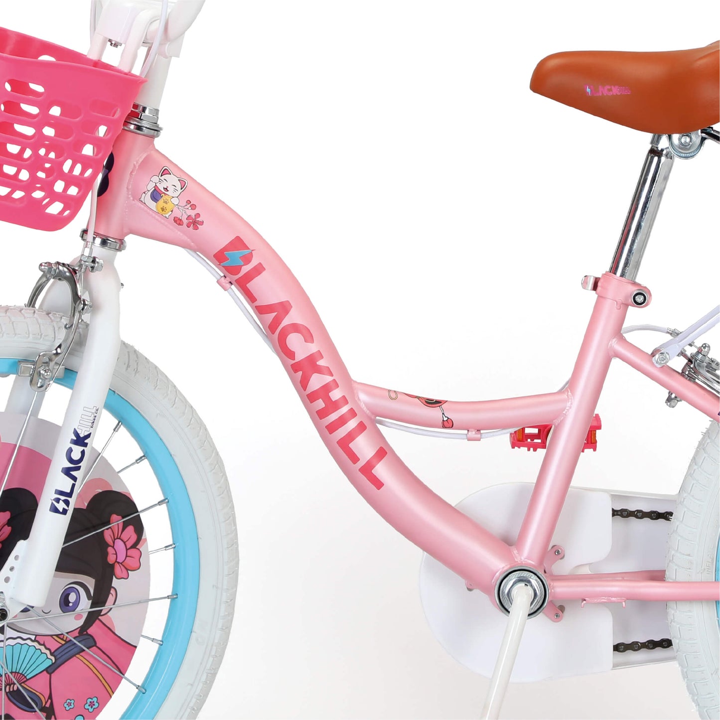 Kioto R-20 / bicicleta para niñas de 7 a 12 años colore rosa pastel con azul pastel tipo cruiser