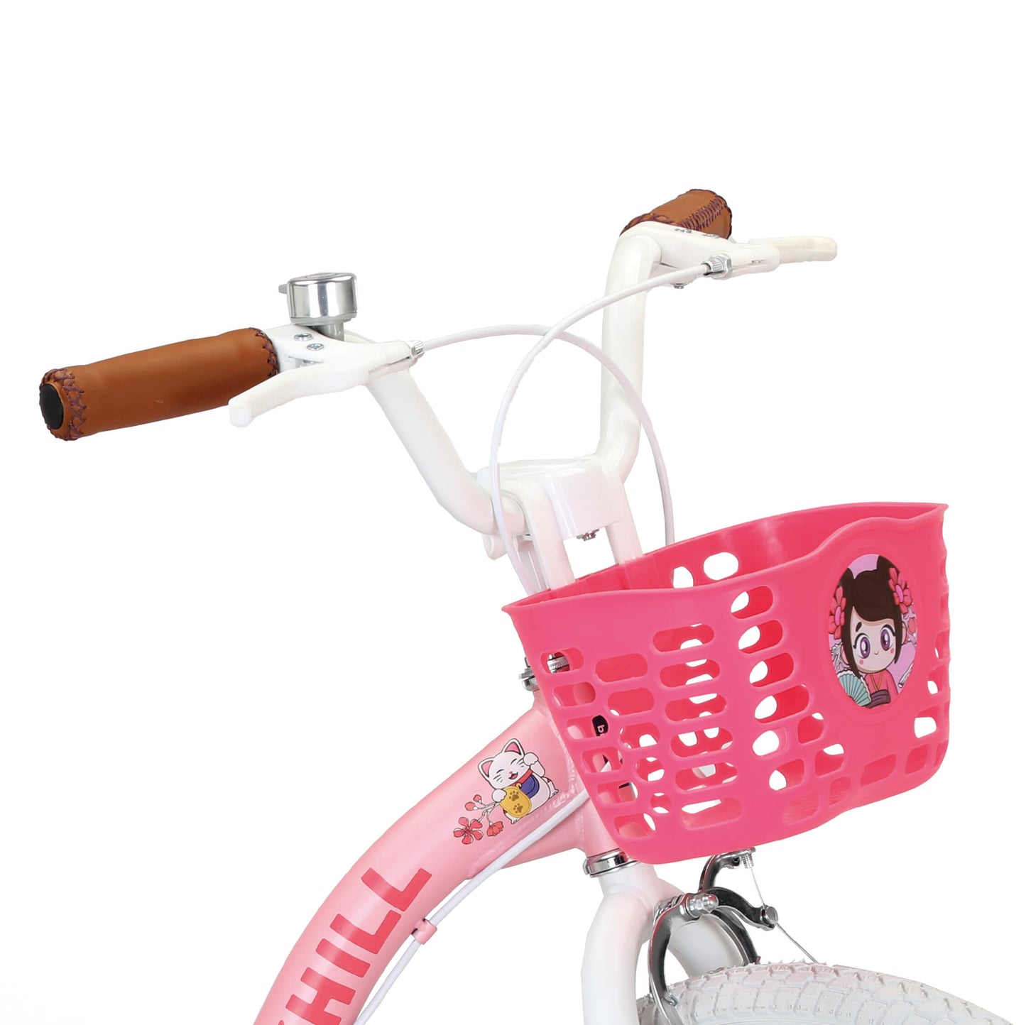 Kioto R-20 / bicicleta para niñas de 7 a 12 años colore rosa pastel con azul pastel tipo cruiser