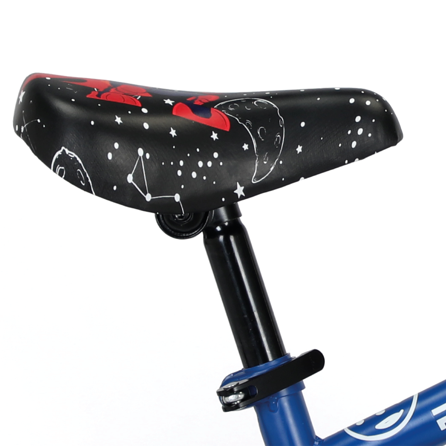 Fugace R-12 - Bicicleta para niños de 2 a 5 años color rojo/azul con llantas de apoyo LED