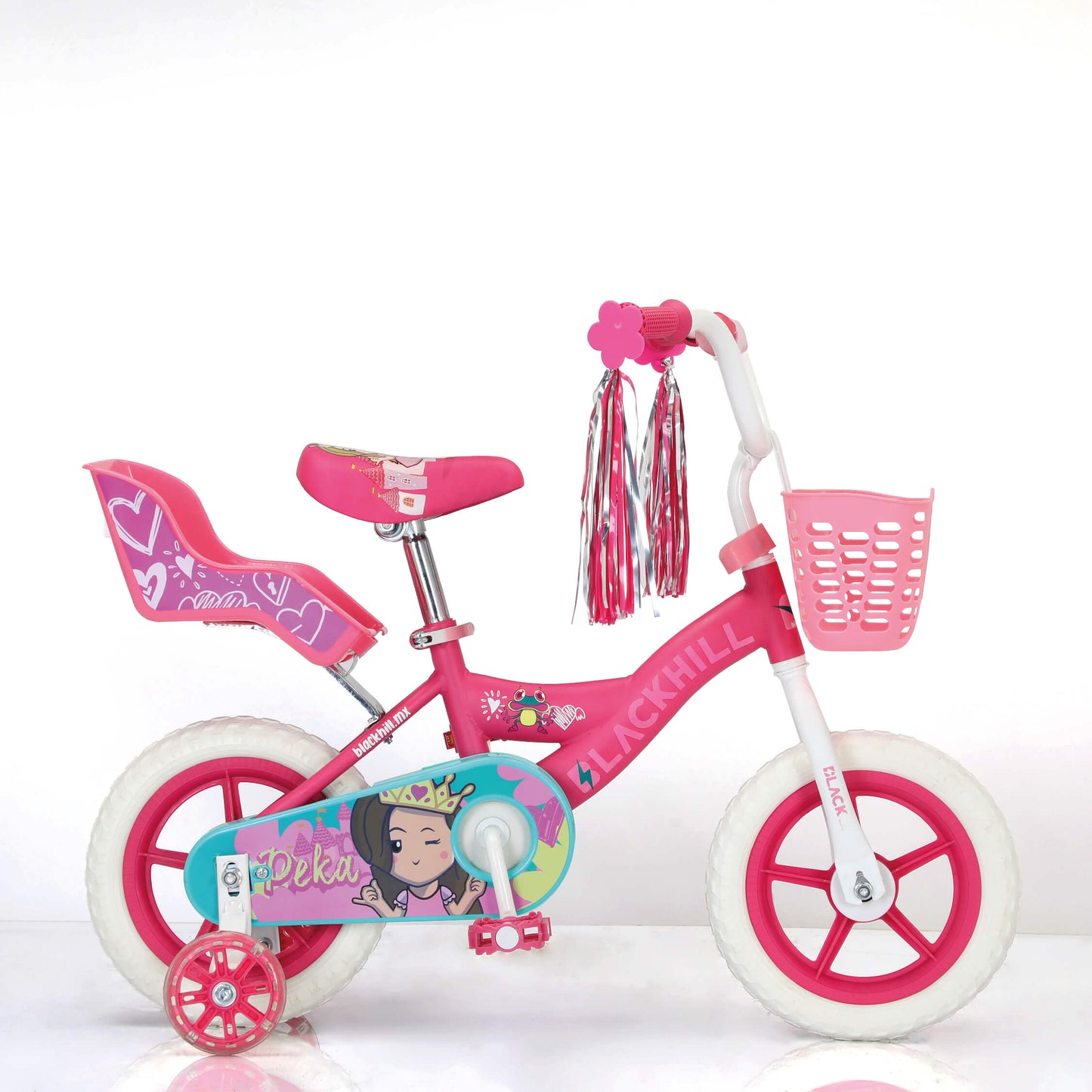 Peka R-12 - bicicleta para niñas de 2 a 5 años con llantas eva ideal para ser la primera bici de una niña