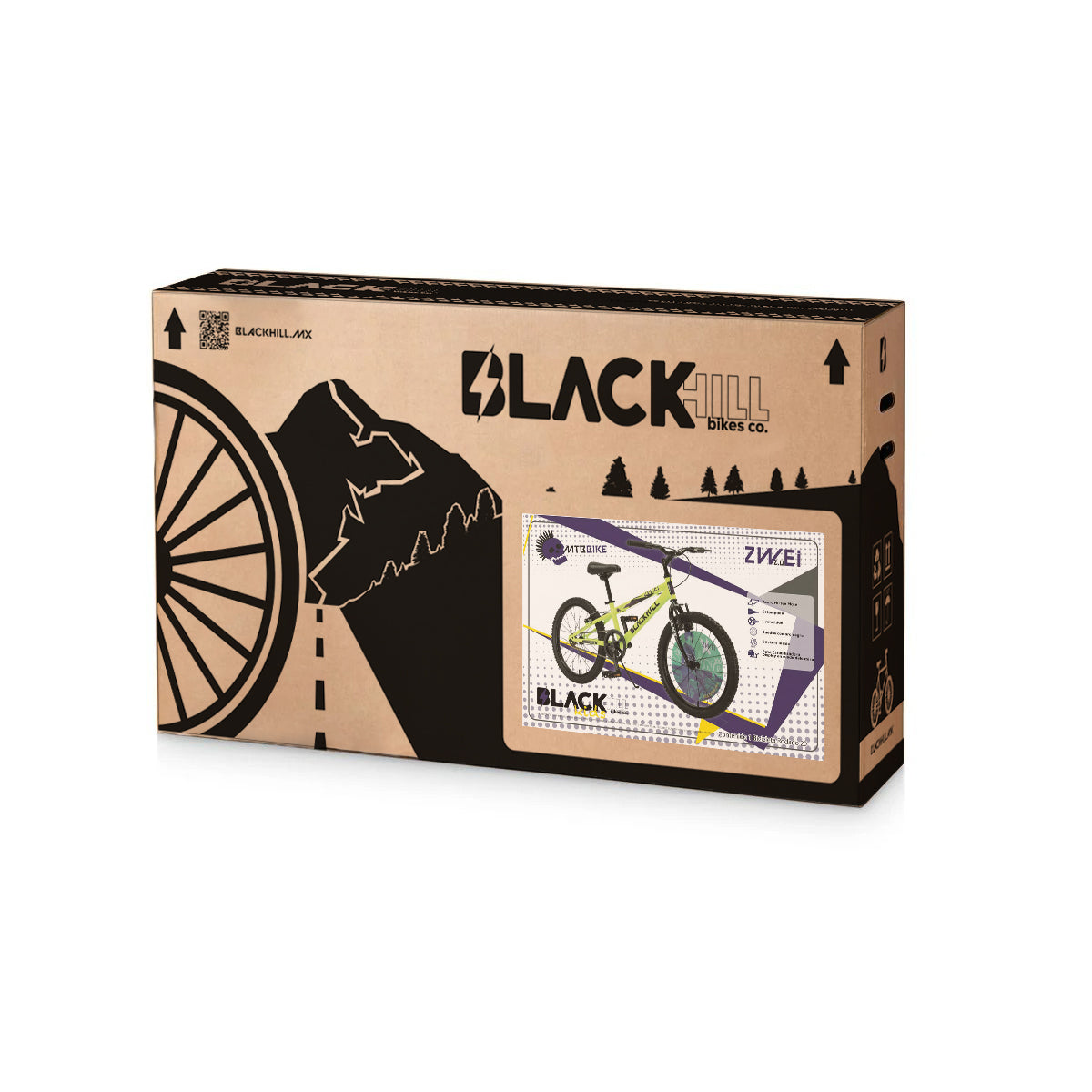 Zwei R-20 - bicicleta para niños de 7 a 12 años color verde fluorescente rodado 20