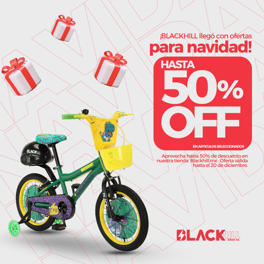 Bicicleta infantil Dinosaurex R16 Blackhill color verde/amarillo ruedas de entrenamiento LED.